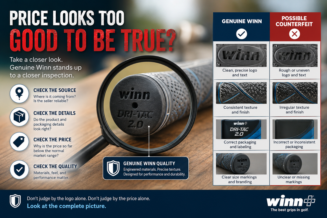 If the Price Looks Too Good to Be True: How to Check if a Winn Grip Is Genuine