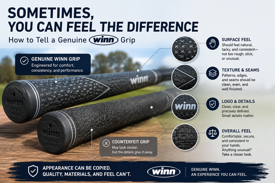 How to Tell a Genuine Winn Grip: Sometimes, You Can Feel the Difference