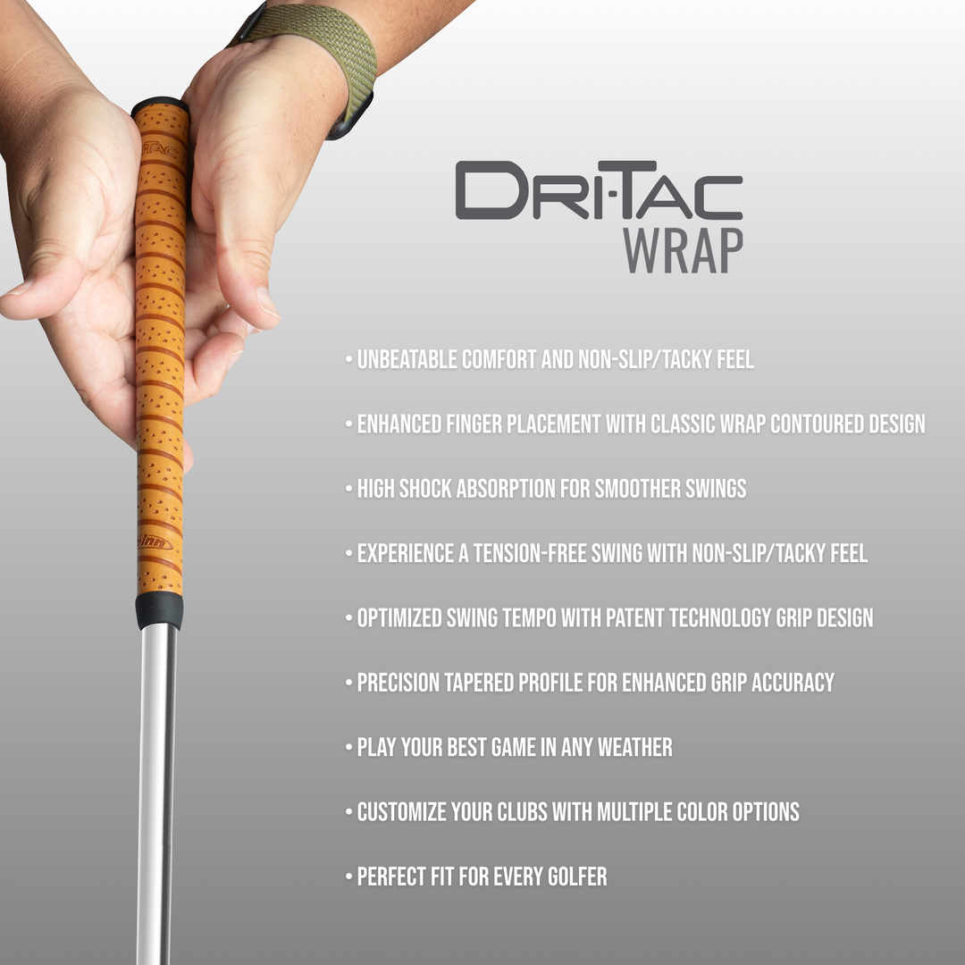 Winn Grips - DRI-TAC Wrap Standard Size Golf Grip - Copper – Winn