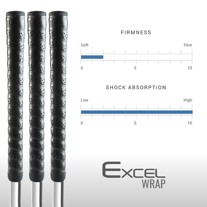 Winn Grips - Excel Wrap Oversize Golf Grip - Black