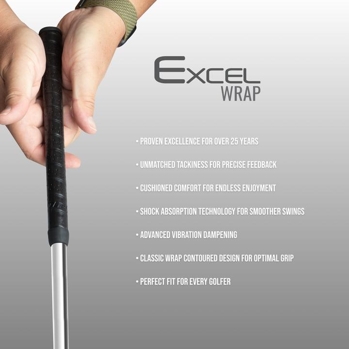 Winn Grips - Excel Wrap Oversize Golf Grip - Black